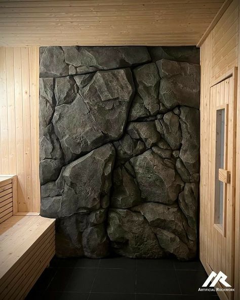 Home Decor Perfect Blend Of Tradition And Innovation Stone Wall Ideas Rustic Wet Room, Pu Stone Wall, Interior Stone Wall, Stone Walls Interior, Taman Air, Stone Wall Panels, Faux Rock, Stone Wall Design, Stone Wall Cladding