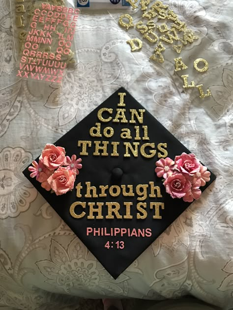 Christan Grad Caps, Grad Cap Designs Christian, Christian Cap Decoration Graduation, Christian Cap Ideas For Graduation, Cap Decoration Graduation God, Grad Cap Christian, Laufey Graduation Caps, Jesus Graduation Cap, Cap Decoration Graduation Christian