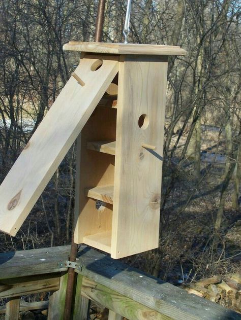 Bird Condo, Suit Purple, Homemade Bird Houses, Birdhouses Bird Feeders, Birdhouse Ideas, Bird Houses Ideas Diy, Garden Birdhouses, Bird House Feeder, Butterfly Houses