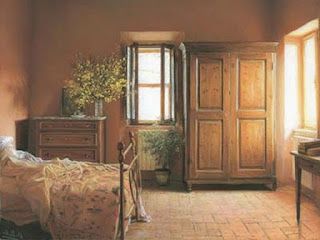 Tuscan Bedroom Decor, Tuscan Wall Colors, Italian Bedrooms, Tuscan Bedroom, Tuscan Walls, Tuscan Furniture, Rustic Italian Home, Tuscan Interior, Tuscany Decor