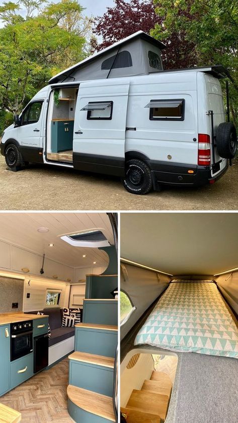 Here is yet another incredible VW Crafter van build. This time with a staircase leading to a pop top upstairs bedroom. Lake House Food, Lake House Food Ideas, Lake Food Ideas Summer, Lake Food Ideas, Vw Crafter, Festival Camping, Crate Furniture, Lake Food, Themed Bridal Shower