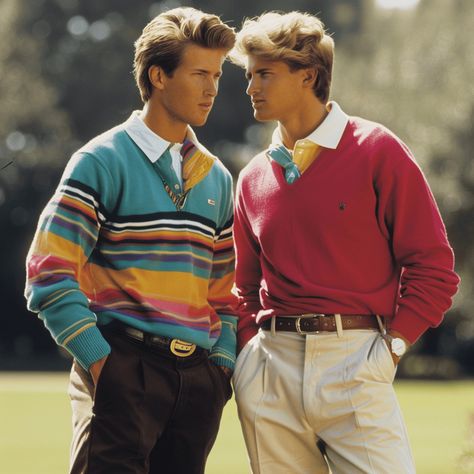 Top Ten 80s Fashion Ideas for Men | A Nostalgic Dive into Retro Style Cool 80s Outfits Men, 80s Jock Aesthetic, 70 Style Outfits 70s Fashion Men, 80s Fashion Men Vintage, 80s Theme Party Outfit Men, Men 80s Outfit, 70 Style Outfits, 80s Mens Outfits, 80s Casual Fashion