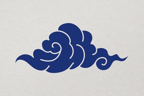 Chinese cloud sticker, blue oriental | Free Vector - rawpixel Cloud Symbol, Cloud Sticker, Cloud Stickers, Cloud Icon, Cloud Art, Chinese Symbols, Symbol Design, Brand Ideas, Kung Fu