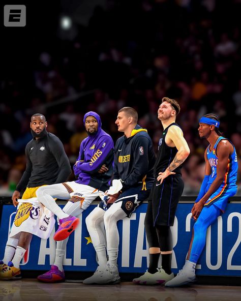 THE 2024 WESTERN CONFERENCE NBA ALL-STAR STARTERS 🤩 | Instagram Justin Matthews, All Star Weekend, Poncho Men, Basketball Photography, Basketball Star, Nba Pictures, Nba Stars, School Yard, Sports Memes