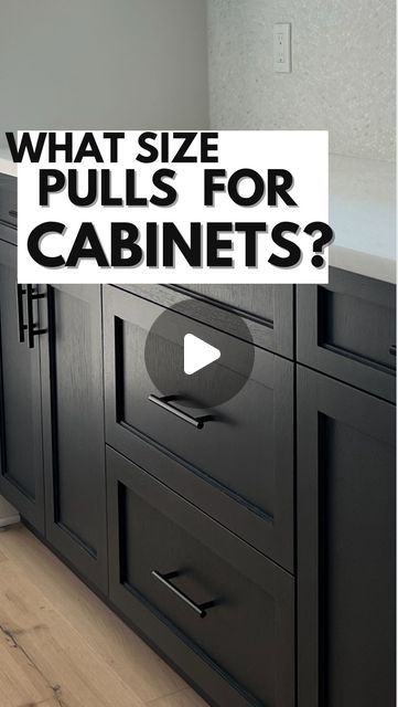 Cabinet Pull Size Guide, Cabinet Pull Placement, Kitchen Cabinet Handles Ideas, Pulls For Cabinets, Black Cabinet Pulls, Wide Cabinet, Lake Kitchen, Tall Kitchen Cabinets, Cabinet Cup Pulls