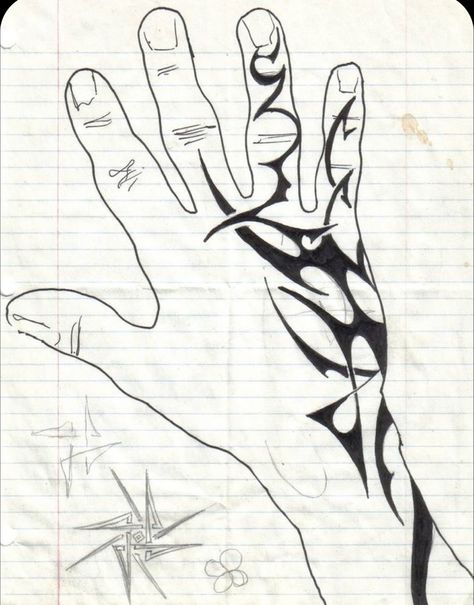 Hand Tattoos To Draw, Cool Hand Tattoos, Tattoos To Draw, Tatoo 3d, Sigil Tattoo, Sharpie Tattoos, Hand Doodles, Muster Tattoos, Tattoo Style Drawings