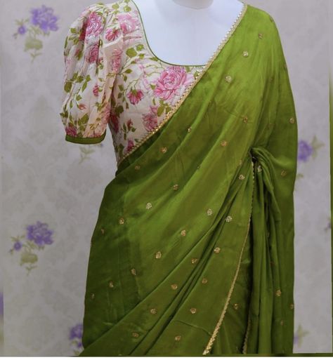 Bluse Latest Design Hands, Daily Ware Saree Blouse Designs, Normal Saree Blouse Designs Latest, Normal Blouse Designs Back Neck Latest, Georget Blouse Designs, Punam Saree Blouse Design, Georget Blouse Designs Latest, Floral Blouse Designs Latest, Floral Saree Blouse Design