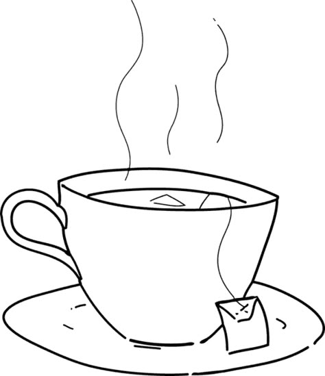 Free Tea Cup Coloring Pages Cup Coloring Pages, Tea Cup Drawing, Teacup Tattoo, Tea Cup Art, Tea Illustration, Tea Pots And Cups, Glass Art Pictures, Preschool Coloring Pages, Free Tea