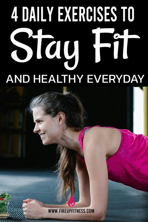 4 Daily Exercises to Stay Fit and Healthy: Simple Exercises at Home 🏋️‍♀️✨ Daily Workout Exercises, Best Daily Exercises For Women, Female At Home Workouts, Exercise Apps For Women, Healthy Exercise Routines, Daily Exercise Routines At Home, Simple Workouts For Beginners, Working Out For Beginners, Exercise Plan For Beginners