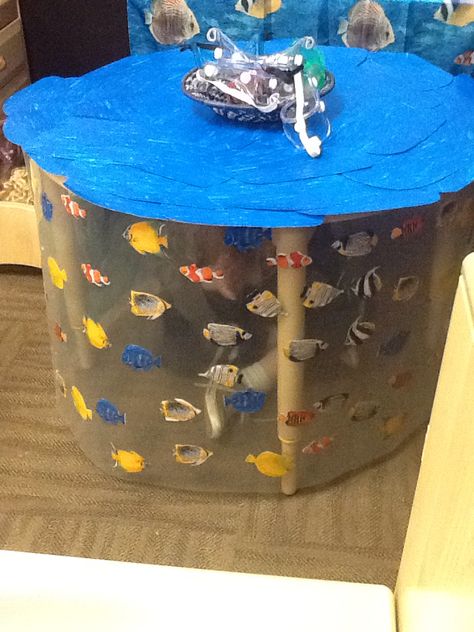 Preschool Dramatic Play Aquarium Table Enhancement Sea Life Dramatic Play, Zoo Dramatic Play Preschool, Preschool Aquarium, Under The Sea Dramatic Play, Aquarium Dramatic Play, Zoo Dramatic Play, Aquarium Table, Ocean Preschool, Water Unit