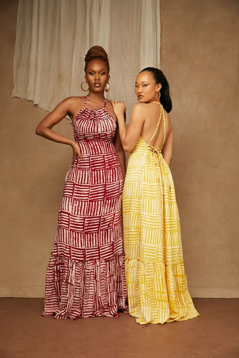 VWH Apparel's New Collection is the Perfect Mix of Modern Aesthetics & African Craftmanship | BellaNaija Adire Styles, Nigerian Dress Styles, Ankara Dress Designs, Year End Sale, Modest Dresses Fashion, 2023 Year, Short African Dresses, African Inspired Clothing, African Fashion Traditional