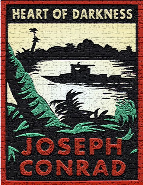 Heart of Darkness. Heart Of Darkness, Joseph Conrad, Handmade Paper Crafts, Dark Heart, Inspirational Books, Cover Pages, On The Shelf, Handmade Paper, Book Covers