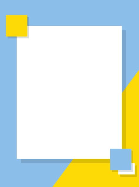 Blue Yellow Geometric Simple Bio Data, Page Borders Design, Powerpoint Background Design, Background Design Vector, Powerpoint Background, Instagram Background, Framed Wallpaper, Graphic Design Background Templates, Banner Template Design