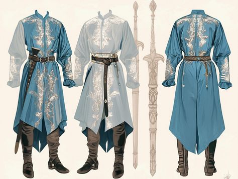 Medival Outfits Male Noble, Royal Elven Clothing Male, Elven Male Clothes, Dnd Clothes Ideas, Scale Mail Armor Dnd Male, Modern Knight Fashion, White Robes Fantasy Male, Battle Outfits Male, Elf Aesthetic Outfit Male