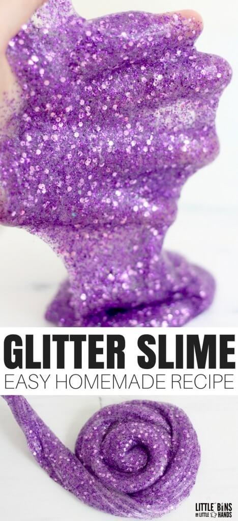 Homemade Slim, Sparkle Slime, Easy Slime Recipes, Glitter Slime Recipe, Ultimate Slime, Homemade Glitter, Slime Easy, Cool Slime Recipes, Homemade Slime Recipe