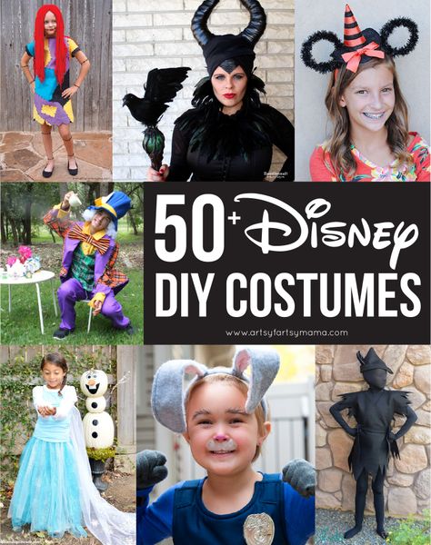 Disney Characters Costumes Diy, Disney Characters Halloween Costumes, Character Costume Ideas, Easy Disney Costumes, Disney Costumes For Women, Disney Characters Dress Up, Disney Family Costumes, Diy Karneval, Disney Villain Costumes