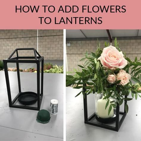 Step by step video guide, how to add flowers to lanterns. Use lanterns for wedding centrepieces / hang up at your wedding venue. Photos On Iphone, Lantern Centerpieces, Wedding Lanterns, Wedding Centrepieces, Deco Floral, Lanterns Decor, Wedding Places, Center Pieces, Christmas Wedding