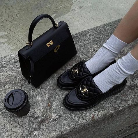 Famous Pairs, Ski Outfits, Pernille Teisbaek, Chanel Loafers, Loafers Outfit, Tabi Shoes, Shoe Wardrobe, Gucci Brand, Hermes Constance