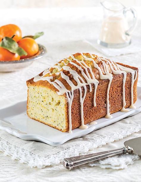 Satsuma Poppy Seed Loaf  - Southern Lady Magazine Satsuma Cake Recipe, Satsuma Recipes, Poppy Seed Loaf, Satsuma Orange, Seed Loaf, Winter Baking, Brunch Bread, Orange Cake Recipe, Loaf Cakes