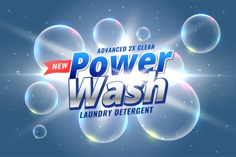 Laundry detergent packaging for power wash Free Vector |  #Freepik #freevector #abstract #water #packaging #bubble Detergent Packaging, Detergent Product, Packaging Concept, Power Wash, Smart Packaging, Packaging Template Design, Business Poster, Liquid Laundry Detergent, Cleaning Logo