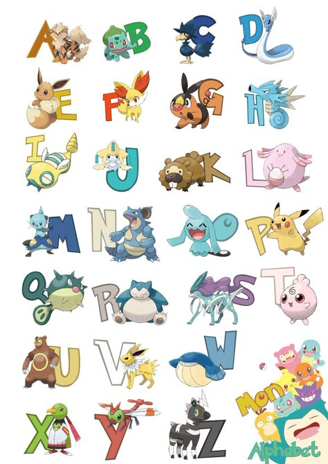 pokemon alphabet francais - affiche faite par mes soins Pokemon Letters, Pokemon Alphabet, Pokemon Room, Pikachu Coloring Page, Pokémon Birthday, Pokémon Party, Pokemon Diy, Pixel Art Pokemon, Pokemon Craft