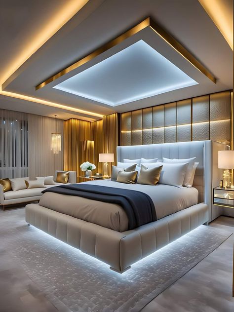 Assiette Design, Bedroom Design Styles, Unique Bedroom Design, Stylish Bedroom Design, Luxury Room Bedroom, Bedroom Interior Design Luxury, Modern Luxury Bedroom, Luxury Bedroom Design, Bedroom False Ceiling Design