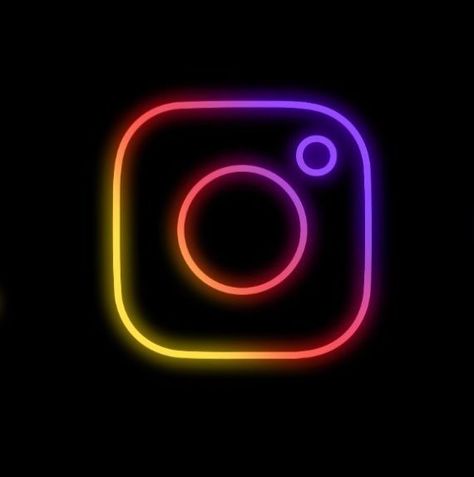 Instagram Neon Icon, Instagram Neon Logo, Neon Instagram, Icona Ios, New Instagram Logo, Neon Icons, App Ikon, Emoji For Instagram, Instagram Icon