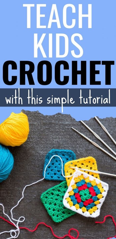 Steam Activity, Easy Beginner Crochet Patterns, Beginning Crochet, How To Teach Kids, Confection Au Crochet, Beginner Crochet Tutorial, Crochet Geek, Fun Arts And Crafts, Kids Crochet