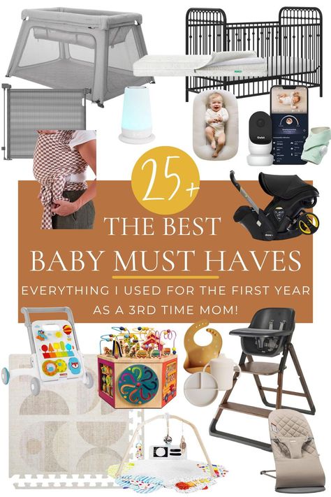 Looking for the ultimate list of baby essentials for 2024? As a mom of 3, I've curated the top baby must-haves that every first-time mom and seasoned parent needs. From newborn essentials to items perfect for a one-year-old, this list covers it all. Find the best products for baby boys, baby girls, and gender-neutral options. Get ready to make your parenting journey smoother with these mom-approved baby must-haves. List Of Baby Essentials, Top Baby Items, Baby Items List, Baby Items Must Have, Baby Essential List, Baby Proof Cabinets, Best Baby Items, Mom Of 3