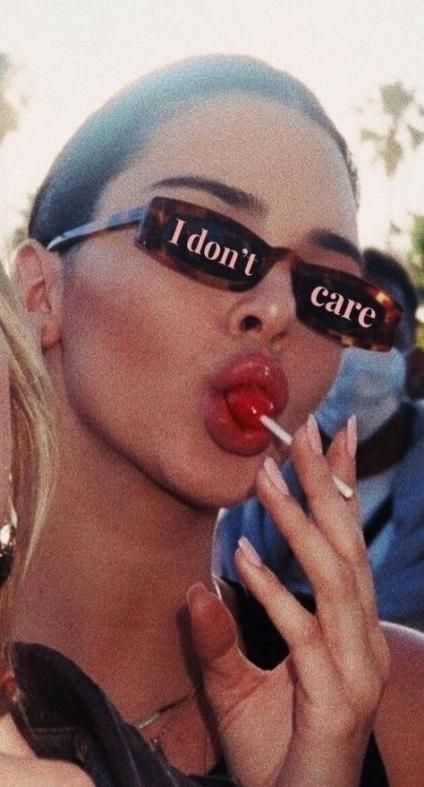 I Don't Care, The Words, A Woman, Sunglasses