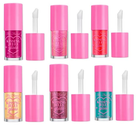 Two Face Lip Gloss, Kissing Jelly Gloss, Too Faced Kissing Jelly Gloss, Too Faced Lip Gloss, Lip Oil Gloss, Lip Jelly, Makeup Accesories, Fancy Makeup, Juicy Lips