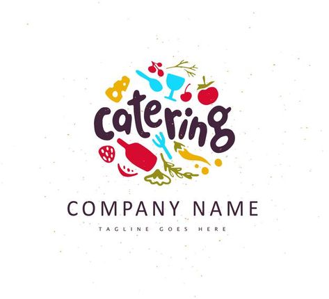 Food Company Logo, Food Logos, Healthy Food Logo, Logo Garden, Catering Logo, Catering Design, Healthy Restaurant, Life Logo, Food Logo Design