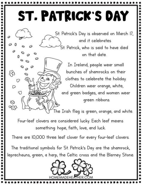 St Patrick’s Day Worksheets, St Patricks Day Activities For Kids, St Patricks Day Worksheets, St Patricks Printables, Saint Patrick's Day Activities, St Patricks Day Activities, San Patrick Day, Worksheets For Elementary, St Patrick's Day Printables