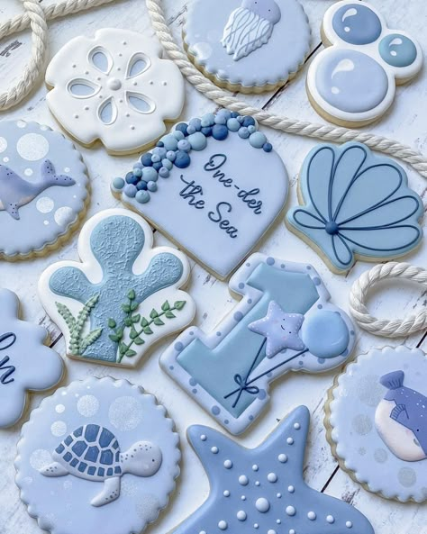 One Der The Sea Cookies, Under The Sea Cookies 1st Birthday, Stingray Cookies, Oneder The Sea 1st Birthday Cookies, Oneder The Sea Cookies, One Der The Sea First Birthday Boy, Under The Sea First Birthday Boy, One Der The Sea First Birthday, Oneder The Sea 1st Birthday Boy