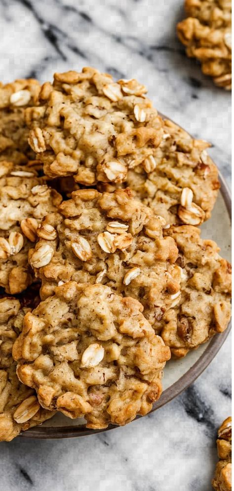 A photo of a  Banana Oat Cookies a Healthy Dessert Recipes Desserts Without Butter, Recipes With Bananas, Oat Cookies Recipe, Oat Cookie Recipe, Clean Eating Dessert Recipes, Banana Oat Cookies, Low Calorie Recipes Dessert, Decadent Chocolate Desserts, Banana Oat