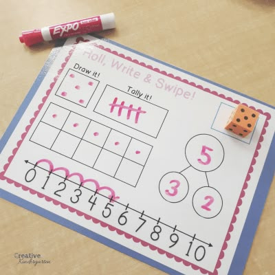 Dice Math Centers For Kindergarten | Creative Kindergarten Math Centers For Kindergarten, Number Sense Kindergarten, Kindergarten Math Centers, Grade 1 Math, Centers For Kindergarten, Math Centers Kindergarten, Tally Marks, Number Bonds, Numbers Kindergarten