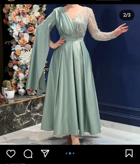 Dress Payet, Prom Dresses Long Sleeves, Occasion Dresses Evening, Long Dres, Dinner Party Dress, Green Evening Gowns, Red Lace Prom Dress, Dresses Long Sleeves, Muslim Evening Dresses