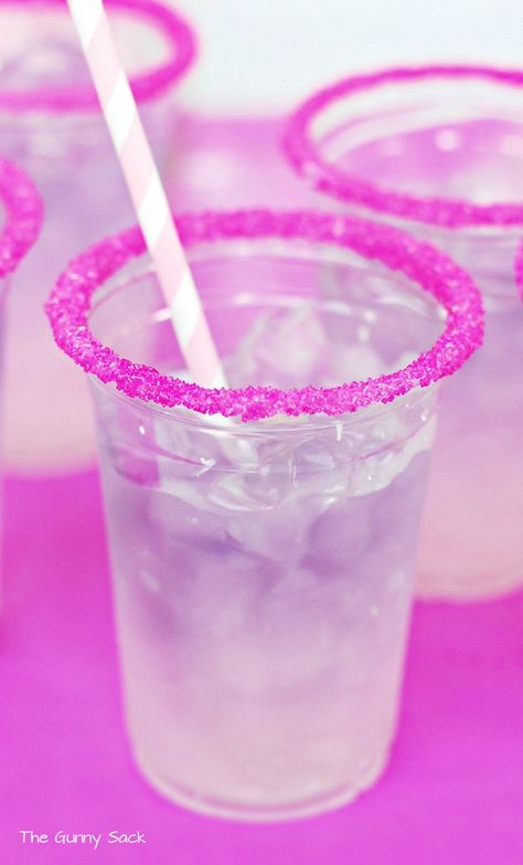 Princess Sparkler Party Layered Drink Spa Party Foods, Spa Night Party, Princess Punch, Spa Day Birthday, Princess Drinks, Spa Day Party, Birthday Party Drinks, Spa Party Ideas, Kids Spa Party