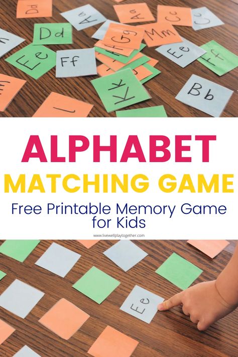 Alphabet Recognition Activities, Abc Matching, Alphabet Matching Game, Game For Preschoolers, Alphabet Letter Activities, Alphabet Game, Fun Alphabet, Alphabet Recognition, Abc Games