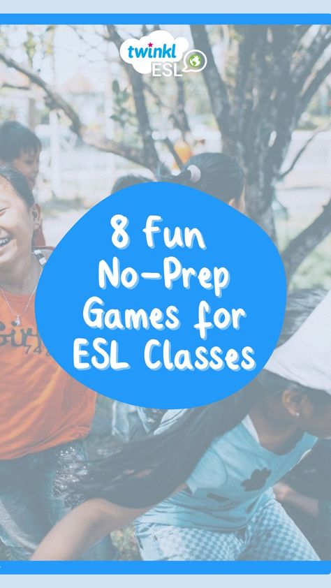 All kindergarten and elementary ESL teachers know that teaching young students requires an endless list of games and activities. If you're stuck for ideas and need a new game to liven up your classes, try some of these easy no-prep games for beginner English students. Grammar Games For Kids, Fun English Lessons, Esl Teaching Elementary, Fun English Games, Esl Elementary, English Language Learning Activities, English Games For Kids, Teacher Games, Teach English To Kids