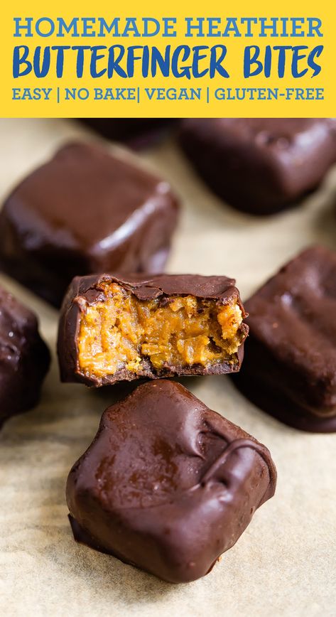 Homemade Butterfingers, Bird Food Recipes, Eating Bird Food, Healthy Candy, Candy Halloween, Healthier Desserts, Homemade Candy, Special Diet, Healthy Sweets Recipes