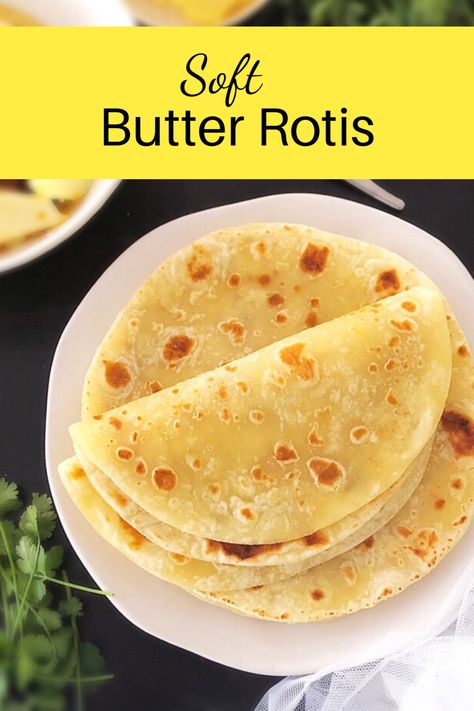 South African Rotis #butterrotis #southafricanroti #softroti #roti #indianbread Best Roti Recipe, Healthy Roti Recipe, Soft Roti Recipe How To Make, Butter Roti Recipe, How To Make Roti, Rotis Recipe, Roti Recipe Easy, Roti Recipe Indian, Butter Roti