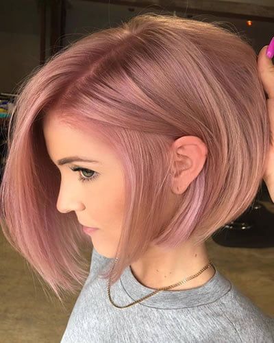 Longbob Hair, Rose Hair Color, Fine Curly Hair, Gold Hair Colors, Hair Color Rose Gold, Short Hairstyles Fine, Pixie Cut With Bangs, Hair Color Formulas, Haircut Inspiration