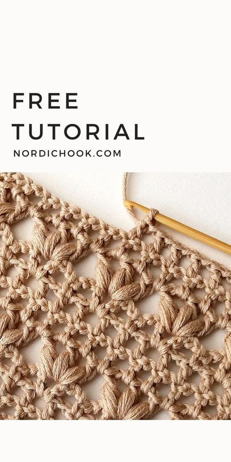 Gilet Crochet, Crochet Lace Pattern, Crochet Stitches For Beginners, Crochet Stitches Tutorial, Crochet Instructions, Crochet Stitches Patterns, Crochet Stitch, Lace Patterns, Crochet Techniques