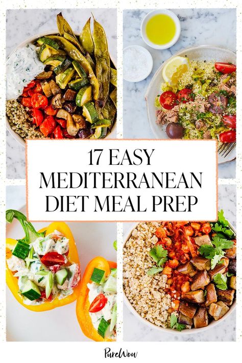 Put in a little extra time making these 16 Mediterranean diet meal-prep recipes on the weekend and you’ll be set up for success all week long. #Mediterranean #mealprep #recipes Mediterranean Diet Meal Prep, Diet Meal Prep, Easy Mediterranean Diet, Slow Cooker Beans, Healthy Lunches For Work, Best Meal Prep, Greek Lemon Chicken, Easy Mediterranean Diet Recipes, Protein Packed Meals