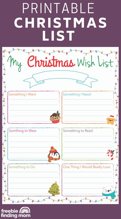 Kids Christmas List Printable, Printable Christmas List, Christmas List Printable, Christmas Wish List Template, Christmas List Template, Gift List Printable, Kids Christmas List, Christmas Shopping List, Christmas Wish List