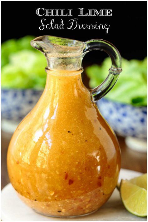 Chili Lime Vinaigrette, Lime Salad Dressing, Lime Salad, Best Salad Dressing, Botton Down Dress, Salad With Balsamic Dressing, Salad Dressing Recipes Healthy, Delicious Salad Dressings, Easy Salad Dressing