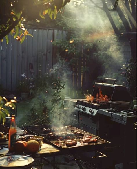 Outdoor Bbq Aesthetic, Backyard Bbq Party Aesthetic, Grill Astethic, Bbq Friends Aesthetic, Backyard Cookout Aesthetic, Cooking Outside Aesthetic, Cookout Photography, Backyard Bbq Aesthetic, Grilling Out