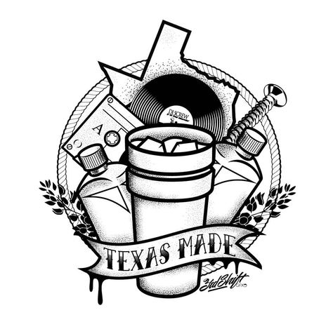 Dont Mess With Texas Tattoo, 2024 Tattoo Ideas Men, Texas Made Tattoo, Texas Drawings, Texas Themed Tattoos, Texas Tattoo Ideas, Houston Texas Tattoos, Airbrush Tshirt, Houston Street Art