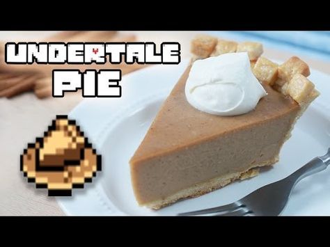 Undertale Food, Butterscotch Cinnamon Pie, Undertale Party, Undertale Birthday, Cinnamon Pie, Butterscotch Pie, Nerdy Nummies, Geek Food, S'mores